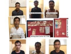 Grebek 3 Lokasi Narkoba, Polres Batubara Tangkap 7 Orang