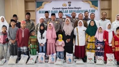 Polres Batubara Gelar Maulid dan Santuni Anak Yatim