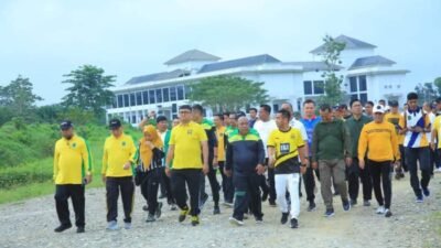 HUT Korpri ke-52, Bupati dan ASN Labura Jalan Santai