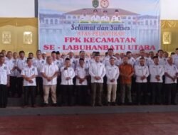 Pengurus FPK 8 Kecamatan Labura Dilantik, Wujudkan Tata Kehidupan Masyarakat Tenteram dan Harmonis