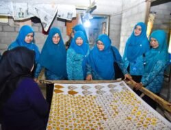 Terima Kunker TP PKK Aceh Besar Maya Zahir Perlihatkan Karya UMKM Batubara