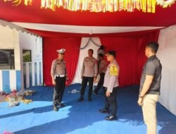 Wakapolres Batubara Cek Pos Pengamanan dan Pelayanan Nataru