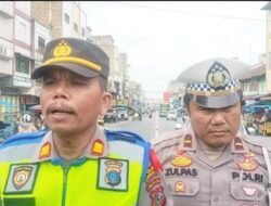 Jalan Kota Aek Kanopan Labura Terpantau Lancar