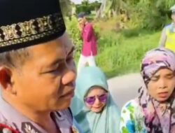 Kasat Binmas Polres Batubara Tolong Warga Pingsan