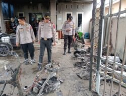 5 Motor Parkir di Kantor Koperasi KSU RIAMA Terbakar,Polsek Indrapura:Korsleting Listrik