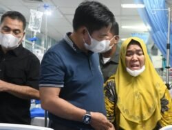 Pj Gubernur Sumut Kunjungi Sakira Nayla Lubis di Ruangan PICU