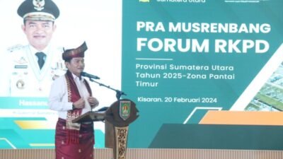 Dimusrenbang Zona Pantai Timur,Pj Gubernur Sampaikan Isu Strategis Sumut 
