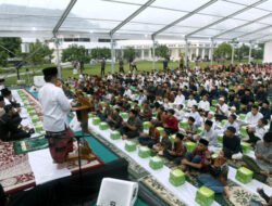 Pj Gubernur Sumut Buka Puasa Bersama Ratusan Anak Yatim Piatu