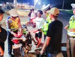 Antisipasi Balap Liar, 3C dan Kejahatan Jalanan, Polsek Indrapura Patroli Gabungan