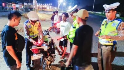 Antisipasi Balap Liar, 3C dan Kejahatan Jalanan, Polsek Indrapura Patroli Gabungan