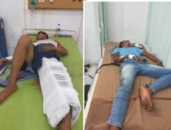 Tolong,,Tolong,Teriak Korban Hp nya Dijambret, Motor Pelaku Masuk Parit