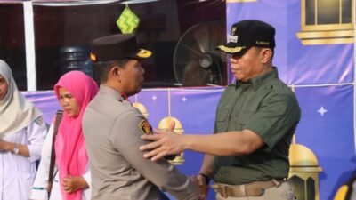 Pj Bupati Sambut Wakapolda Sumut Cek Pospam di Batubara