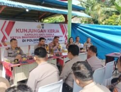 Kunker ke Polsek Limapuluh, Kapolres: Tidak Semua Manusia Itu Tidak Suka Polisi