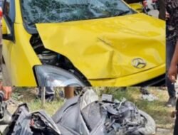 Toyota Ayla Tabrak Pengendara Mio Soul