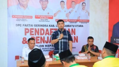 Bupati dan Wabup Kembalikan Formulir ke PPP dan Gerindra Labura