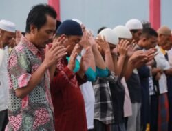 700 Warga Binaan Lapas Tanjungbalai Sholat Idul Adha