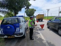Satlantas Polres Batubara Jaga Lokasi Rawan