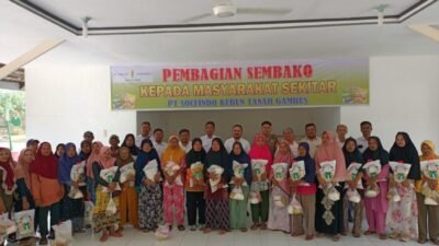 Socfindo Tanah Gambus Serahkan 445 Paket Sembako ke Warga 13 Desa