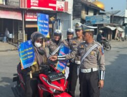 Satlantas Polres Batubara Sosialisasi dan Himbauan Pengendara Kendaraan