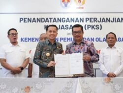 Pj Gubernur Tandatangani PKS PON XXI Aceh-Sumut di Kemenpora