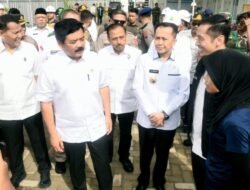 Pj Gubernur Sumut dan Menko Polhukam Pastikan Progres Stadion 71,8%