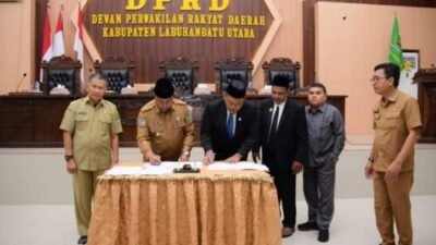 KUA-PPAS Tahun 2025 Pemkab Labura di Tandatangani