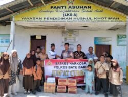 Satnarkoba Polres Batubara Beri Bantuan di Panti Asuhan