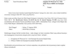 Paslon Labura Hebat Jilid II Daftar ke KPUD, Hendriyanto Sitorus Minta Maaf ke Masyarakat