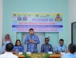 Bupati Labura Tinjau Pelayan KB MOW di RSUD Aek Kanopan