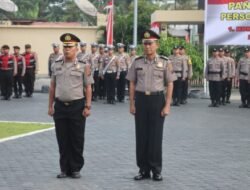 Jelang Purna Tugas,Dua Polisi Polres Batubara Naik Pangkat