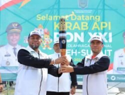 Pemkab Labura Sambut Kirab Api PON XXI Aceh-Sumut