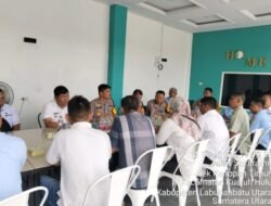 Jelang Pilkada Serentak,Kapolsek Kualuh Hulu Coffe Morning Bersama Kades
