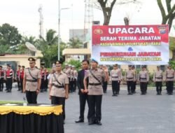 Sertijab Kasat Binmas dan Pengukuhan Kasi Propam di Polres Batubara