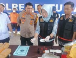 21 Kg Ganja dan 1,5 Kg Sabu Dimusnahkan di Polres Batubara