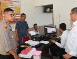 Kabag Log Polres Batubara Cek Ruangan Pelayanan