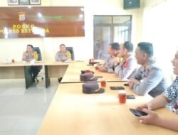 Rapat Evaluasi Operasi Mantap Praja di Polres Batubara