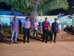 Kanit Binmas Polsek Medang Deras Patroli Malam