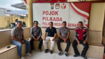 Pojok Pilkada Jaga Harkamtibmas di Polsek Medang Deras