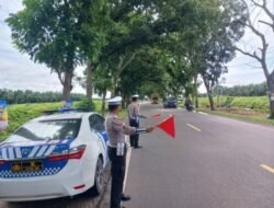 Patroli Kibas Bendera Cegah Pelanggaran Lalulintas di Batubara