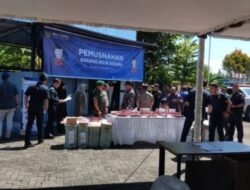 KPPBC Kuala Tanjung Musnahkan 193.792 Batang Rokok Ilegal