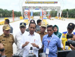 Pj Gubernur Sumut Dampingi Presiden Jokowi Resmikan Tol di Kisaran