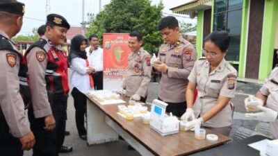 Polres Batubara Tes Urine, Tegaskan Komitmen Bersih Narkoba