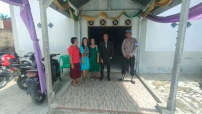 Cegah Kejahatan, Polsek Medang Deras Amankan Ibadah di Gereja GPKB
