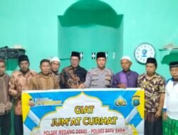 Sinergi Polsek Medang Deras Dengan Jamaah Shalat Subuh