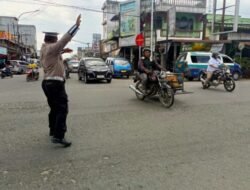 Sat Lantas Polres Batu Bara Amankan 9 Titik Pengaturan Arus Lalu Lintas