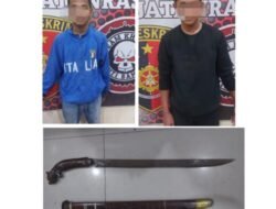 Polres Batubara Tangkap Dua Remaja Geng Motor Bersenjata Tajam
