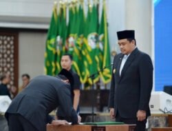 Lantik Dua Pejabat Tinggi Pratama, Gubernur Sumut Beri Pelayanan Terbaik