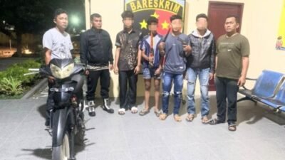 Genk Motor TRM Batubara Dibekuk Polisi, Bawa Sajam dan Pistol Mainan