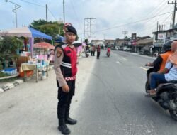 Polres Batubara Amankan Pasar Tumpah Ramadhan, Cegah Kejahatan