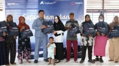 Bakti Sosial MIND ID dan Inalum Berbagi 300 Paket Sembako ke Warga